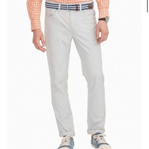 Southern Tide Intercoastal Performance Pant - Seagull Grey, size 33 x 32